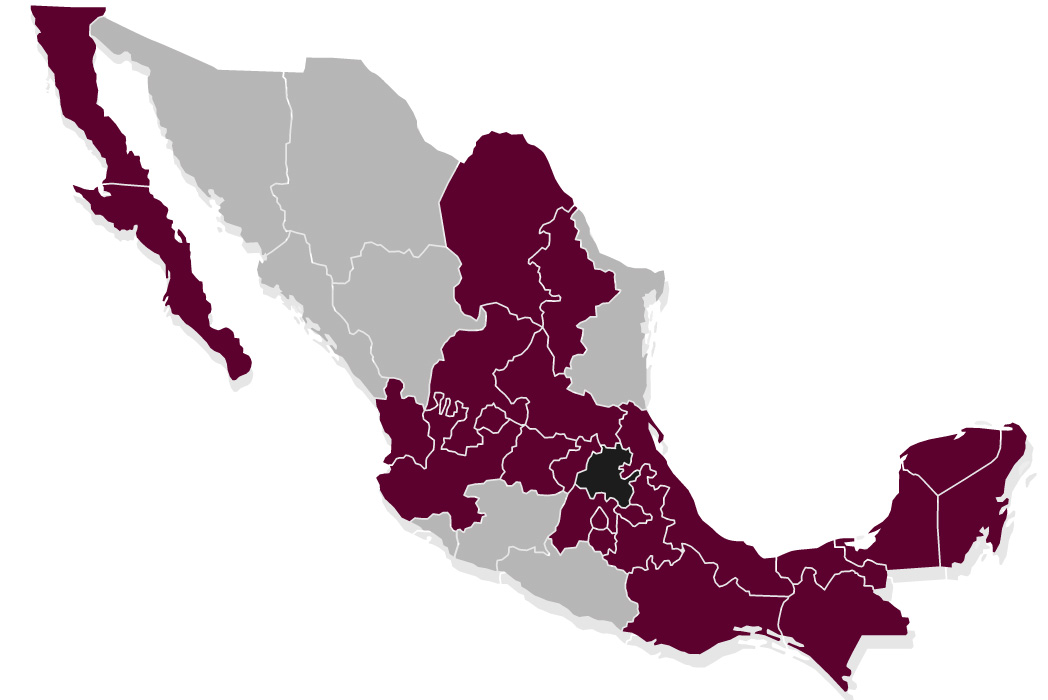 Mapa de México - Presencia y Ubicación